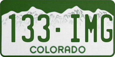 CO license plate 133IMG