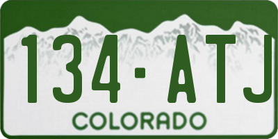 CO license plate 134ATJ