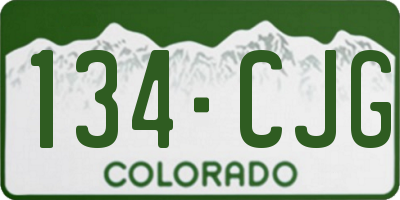 CO license plate 134CJG