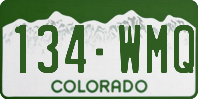 CO license plate 134WMQ