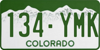 CO license plate 134YMK
