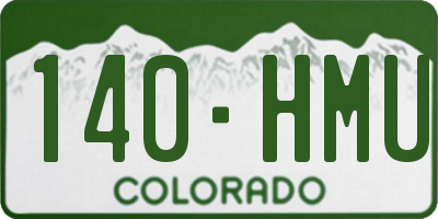 CO license plate 140HMU