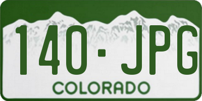 CO license plate 140JPG