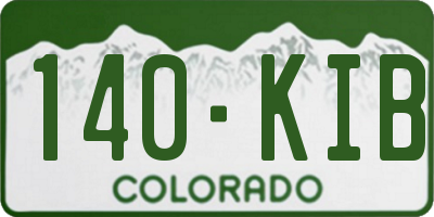 CO license plate 140KIB