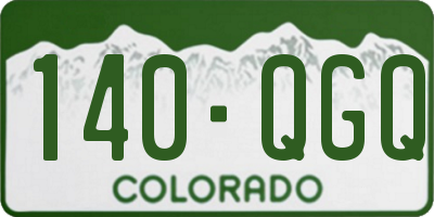 CO license plate 140QGQ
