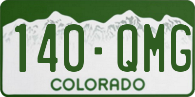 CO license plate 140QMG