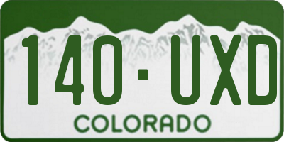 CO license plate 140UXD