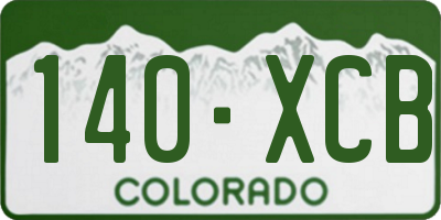 CO license plate 140XCB