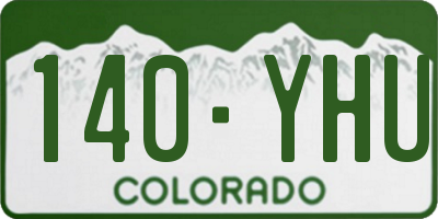 CO license plate 140YHU