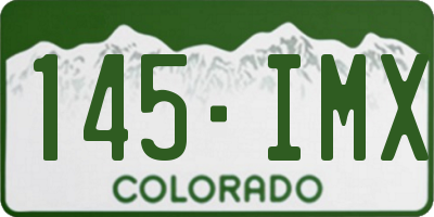 CO license plate 145IMX