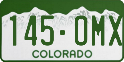 CO license plate 145OMX