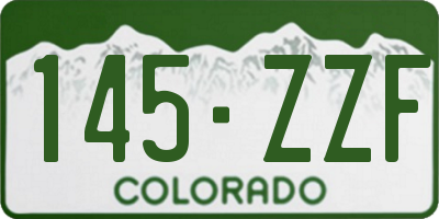 CO license plate 145ZZF