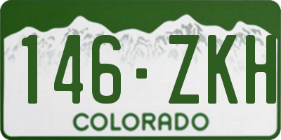 CO license plate 146ZKH