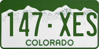 CO license plate 147XES