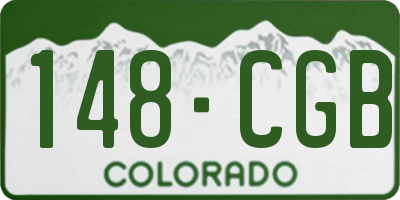 CO license plate 148CGB