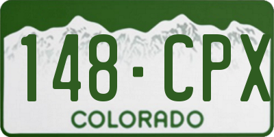CO license plate 148CPX