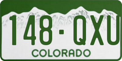 CO license plate 148QXU