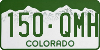 CO license plate 150QMH