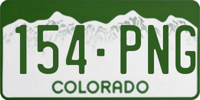 CO license plate 154PNG