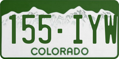 CO license plate 155IYW