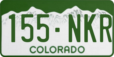 CO license plate 155NKR