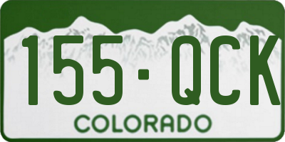 CO license plate 155QCK