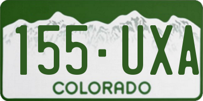 CO license plate 155UXA
