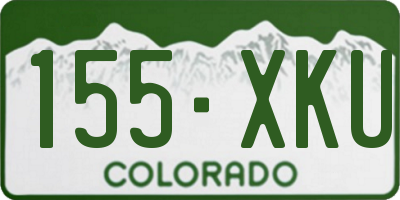 CO license plate 155XKU