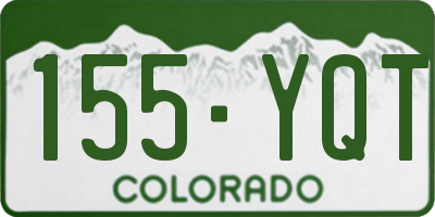 CO license plate 155YQT