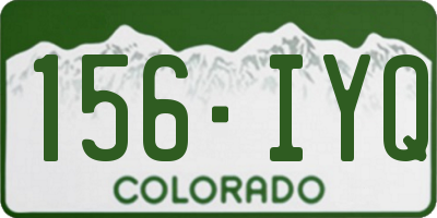 CO license plate 156IYQ