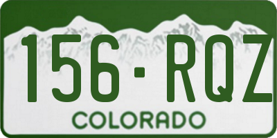 CO license plate 156RQZ