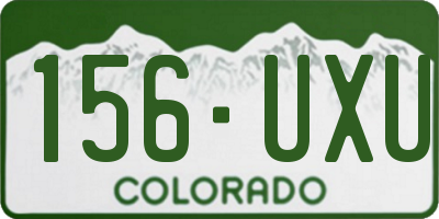 CO license plate 156UXU