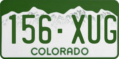 CO license plate 156XUG