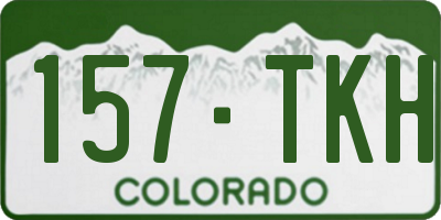CO license plate 157TKH