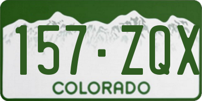CO license plate 157ZQX