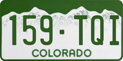 CO license plate 159TQI