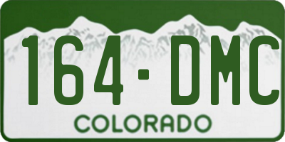 CO license plate 164DMC