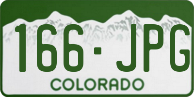 CO license plate 166JPG