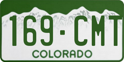 CO license plate 169CMT