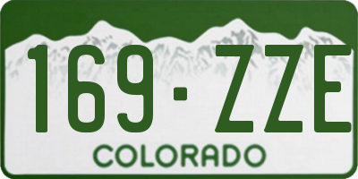 CO license plate 169ZZE