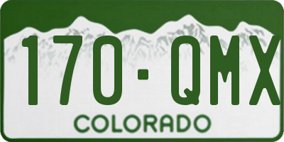 CO license plate 170QMX