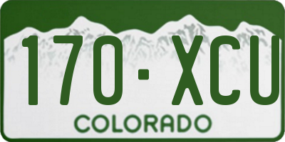 CO license plate 170XCU