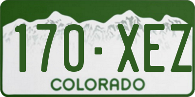CO license plate 170XEZ