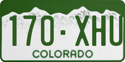 CO license plate 170XHU