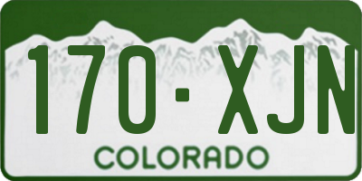 CO license plate 170XJN