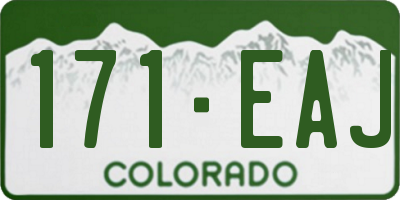 CO license plate 171EAJ