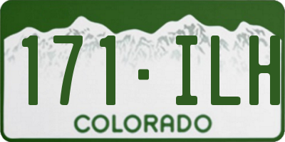 CO license plate 171ILH