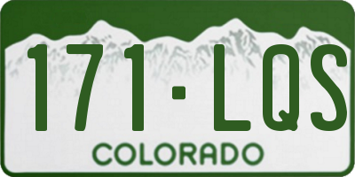 CO license plate 171LQS