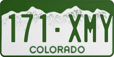 CO license plate 171XMY