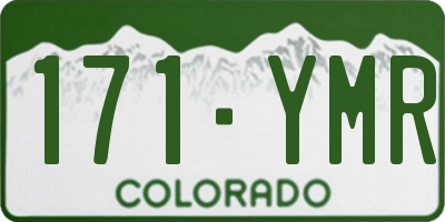 CO license plate 171YMR